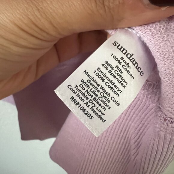 NWT Sundance Sz XXL Maebelle Pink Sweatshirt Embroidered Paisley Boho Loungewear - Picture 10 of 10